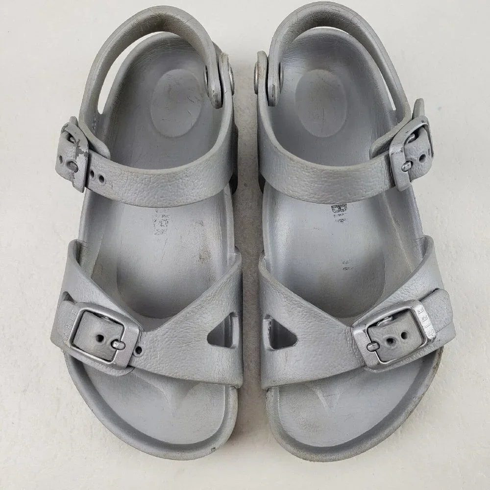 Birkenstock Rio Eva Girls Sandals Size 10-10.5 EU 28 Buckle Slip On Open Toe Kid